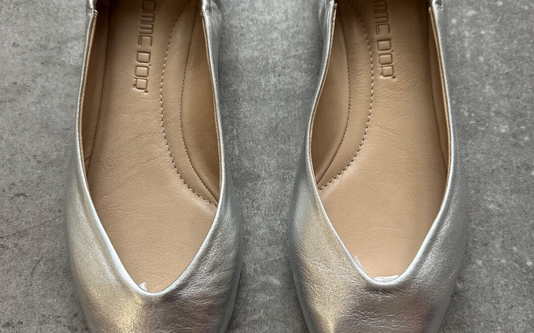 Ballerinas INGRID Silber 37½, 38, 38½, 39, 39½, 40 Leder
